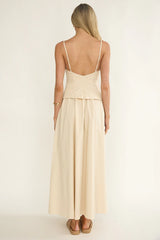 Antonita Cami Strap Maxi Dress Stone