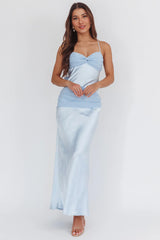 Arizona Sunset Criss-Cross Bow Back Dress Blue