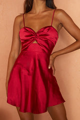 Cozumel Twist Bust Mini Dress Red