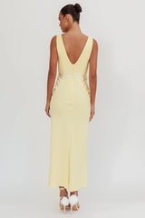 Soul Fire V-Neck Maxi Dress Butter