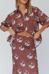 Just A Hunch Button Shirt Yin Yang Coco