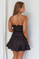 Sweet Kiss Drop Waist Mini Dress Black