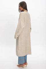 Last Light Longline Oversized Coat Oat