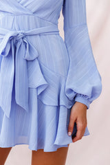 Kerry Layered Balloon Sleeve Dress Lavender